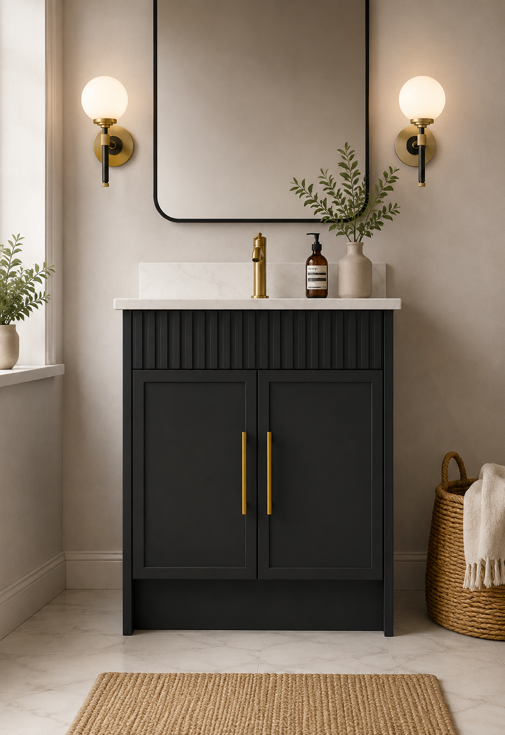 Modern Shaker with Reeded Detail