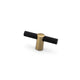 Matte Black / Natural Brass