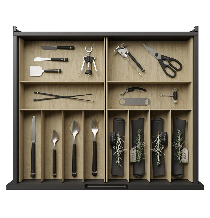 Alexandria Cutlery Kit, 27 inch Drawers