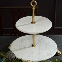 Clawfoot Marble Serving Tray