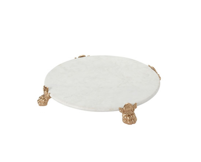 Clawfoot Marble Serving Tray