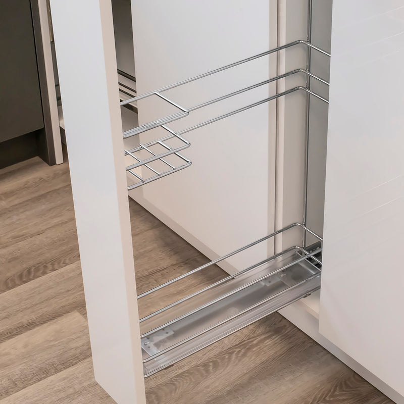 Vibo Narrow Pantry with Broom Clips