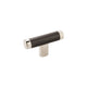Polished Nickel/ Black Bronze