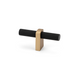 Matte Black / Natural Brass